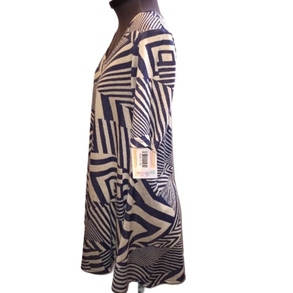 LulaRoe Perfect T Blue and Grey Top, Size: XS - Picture 8 of 13